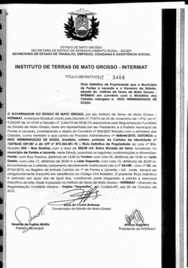 NÚMERO DO TÍTULO: 3466