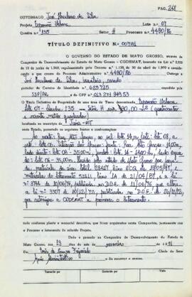 NÚMERO DO TÍTULO: 00781