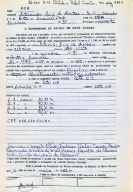 NÚMERO DO TÍTULO: SEM DADOS