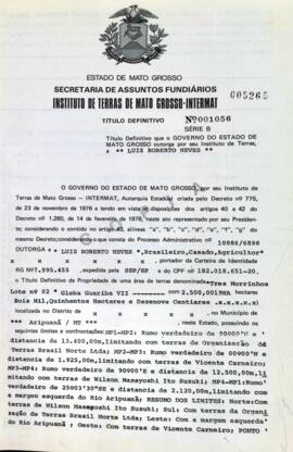 NÚMERO DO TÍTULO: 001056