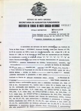NÚMERO DO TÍTULO: 001358