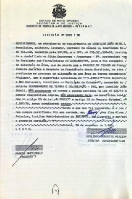 NÚMERO DA CERTIDÃO: 1020.80
