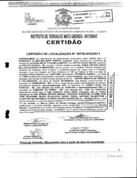 NÚMERO DA CERTIDÃO: 10736-0CD-2011