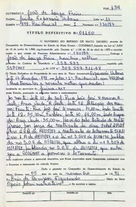 NÚMERO DO TÍTULO: 01150