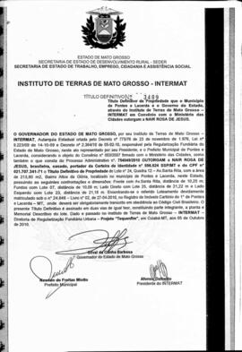 NÚMERO DO TÍTULO: 3489