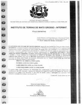 NÚMERO DO TÍTULO: 14192