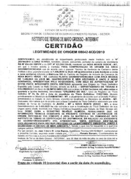 NÚMERO DA CERTIDÃO: 08042-6CD.2010