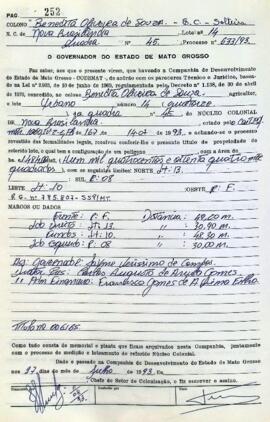 NÚMERO DO TÍTULO: 006165