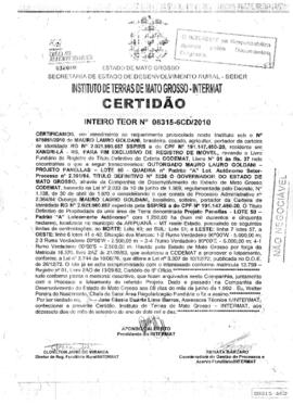 NÚMERO DA CERTIDÃO: 08315-6CD.2010