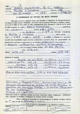 NÚMERO DO TÍTULO: 007154