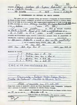 NÚMERO DO TÍTULO: SEM DADOS