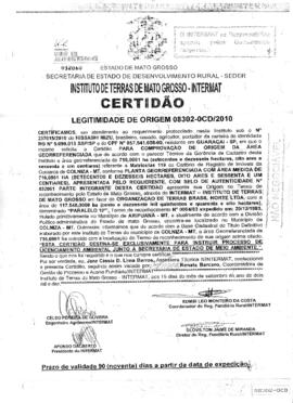 NÚMERO DA CERTIDÃO: 08302-0CD.2010