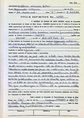 NÚMERO DO TÍTULO: 4598