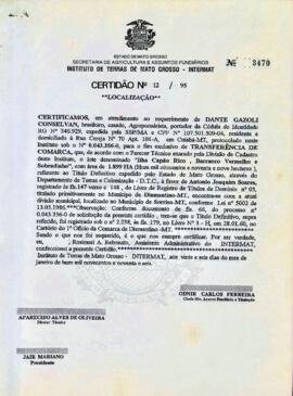 NÚMERO DA CERTIDÃO: 12.95