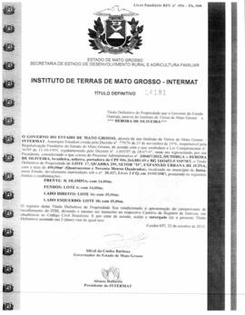 NÚMERO DO TÍTULO: 14181