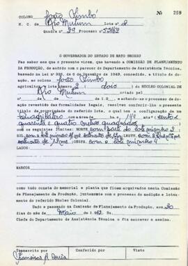 NÚMERO DO TÍTULO: SEM DADOS