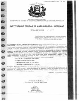 NÚMERO DO TÍTULO: 14179