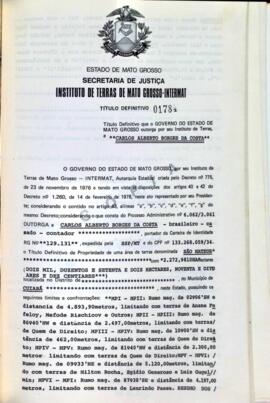 NÚMERO DO TÍTULO: 01784