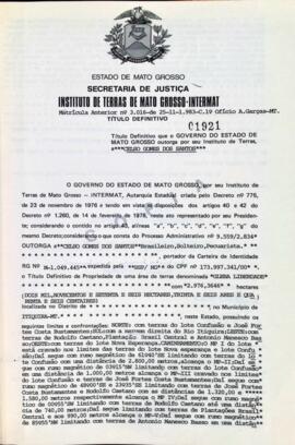 NÚMERO DO TÍTULO: 01921