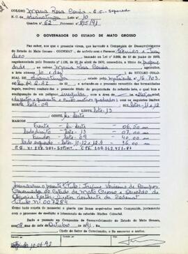 NÚMERO DO TÍTULO: 007284