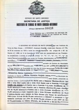 NÚMERO DO TÍTULO: 00638