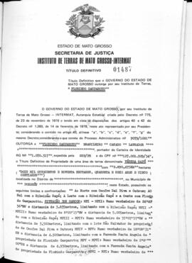 NÚMERO DO TÍTULO: 01487