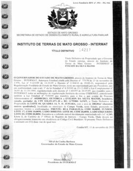 NÚMERO DO TÍTULO: 14217