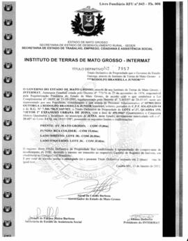 NÚMERO DO TÍTULO: 7957