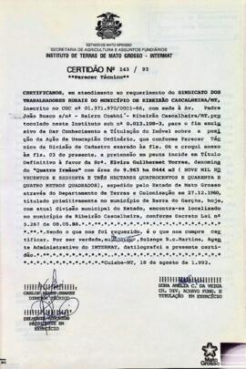 NÚMERO DA CERTIDÃO: 143.93