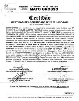 NÚMERO DA CERTIDÃO: 20.391-9CD.2019