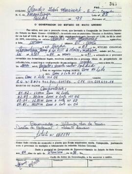 NÚMERO DO TÍTULO: 003371