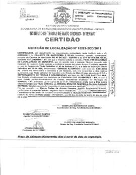 NÚMERO DA CERTIDÃO: 10221-2CD.2011