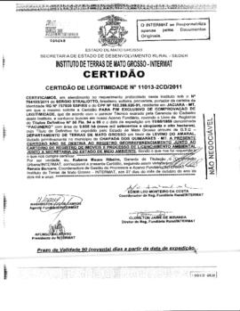 NÚMERO DA CERTIDÃO: 11013-2CD.2011