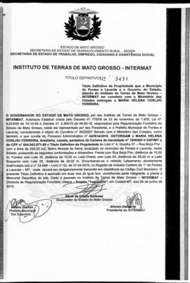 NÚMERO DO TÍTULO: 3431