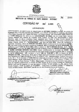 NÚMERO DA CERTIDÃO: 89.2000