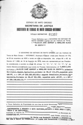 NÚMERO DO TÍTULO: 01357