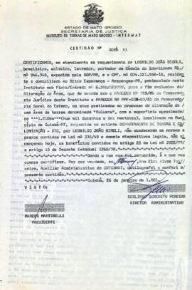 NÚMERO DA CERTIDÃO: 0058.81