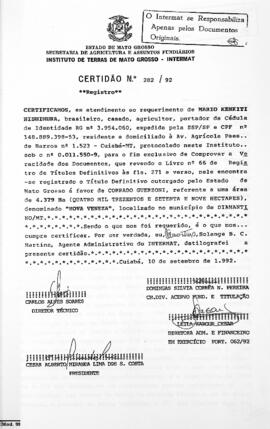 NÚMERO DA CERTIDÃO: 982.92