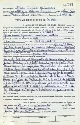 NÚMERO DO TÍTULO: 00343