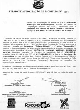 NÚMERO DO TERMO: 6186