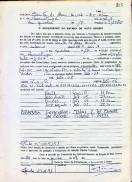 NÚMERO DO TÍTULO: 005153