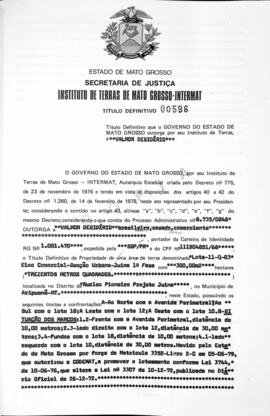 NÚMERO DO TÍTULO: 00538