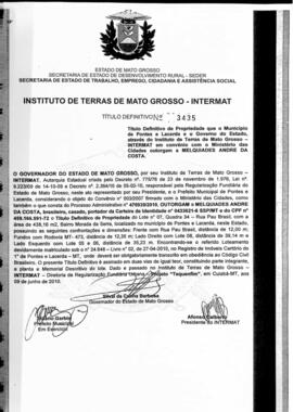 NÚMERO DO TÍTULO: 3435