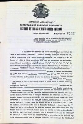 NÚMERO DO TÍTULO: 001468