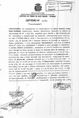 NÚMERO DA CERTIDÃO: 175.94