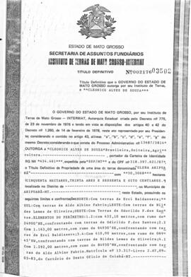 NÚMERO DO TÍTULO: 002176