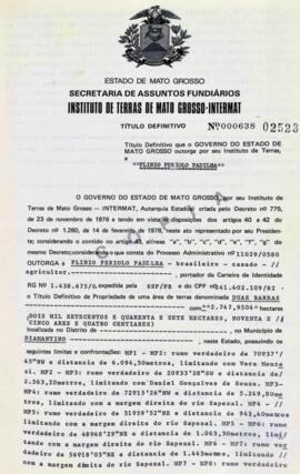 NÚMERO DO TÍTULO: 000638