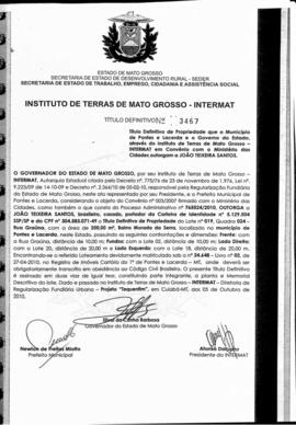 NÚMERO DO TÍTULO: 3467