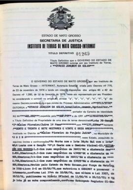 NÚMERO DO TÍTULO: 01269