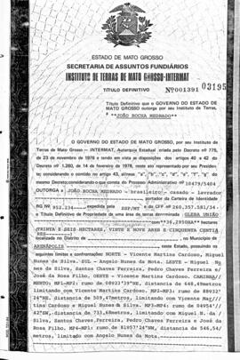 NÚMERO DO TÍTULO: 001391